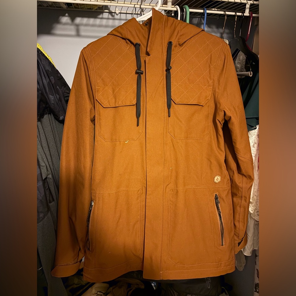 Women's Orange Hooded Jacket